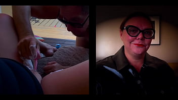 [Pegging, Male, Ass] Male Slave Ass Fisting And Cockcontroll With Big Cumshot Blonde Domina