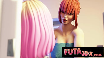 [Titty Fucks Hot, Titty Fuck, Fucks Hot] Futa3dx Big Dicked Redhead Futa Face Titty Fucks Hot Babe
