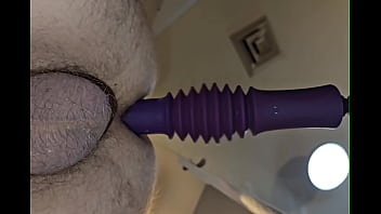 [Gay Amateur, Masturbation, My Asshole] Giant Thrusting Dildo Pounding My Asshole